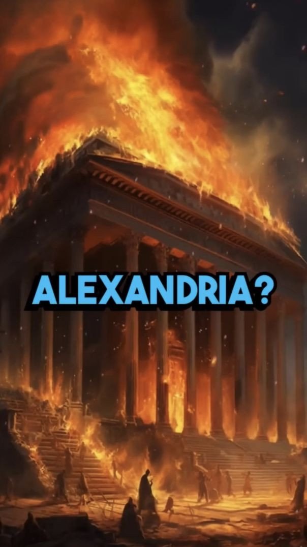 Why Did Julius Caesar Burn Down The Library of Alexandria? #shorts #history